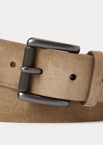 Men's Ralph Lauren Suede Roller-Buckle Belt | 591362ZKJ